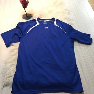 Adidas Men's Blue Athletic Top Medium